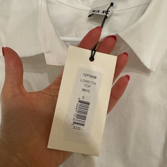 ALIX NYC Loretta Top White; Size Small - Picture 4 of 4